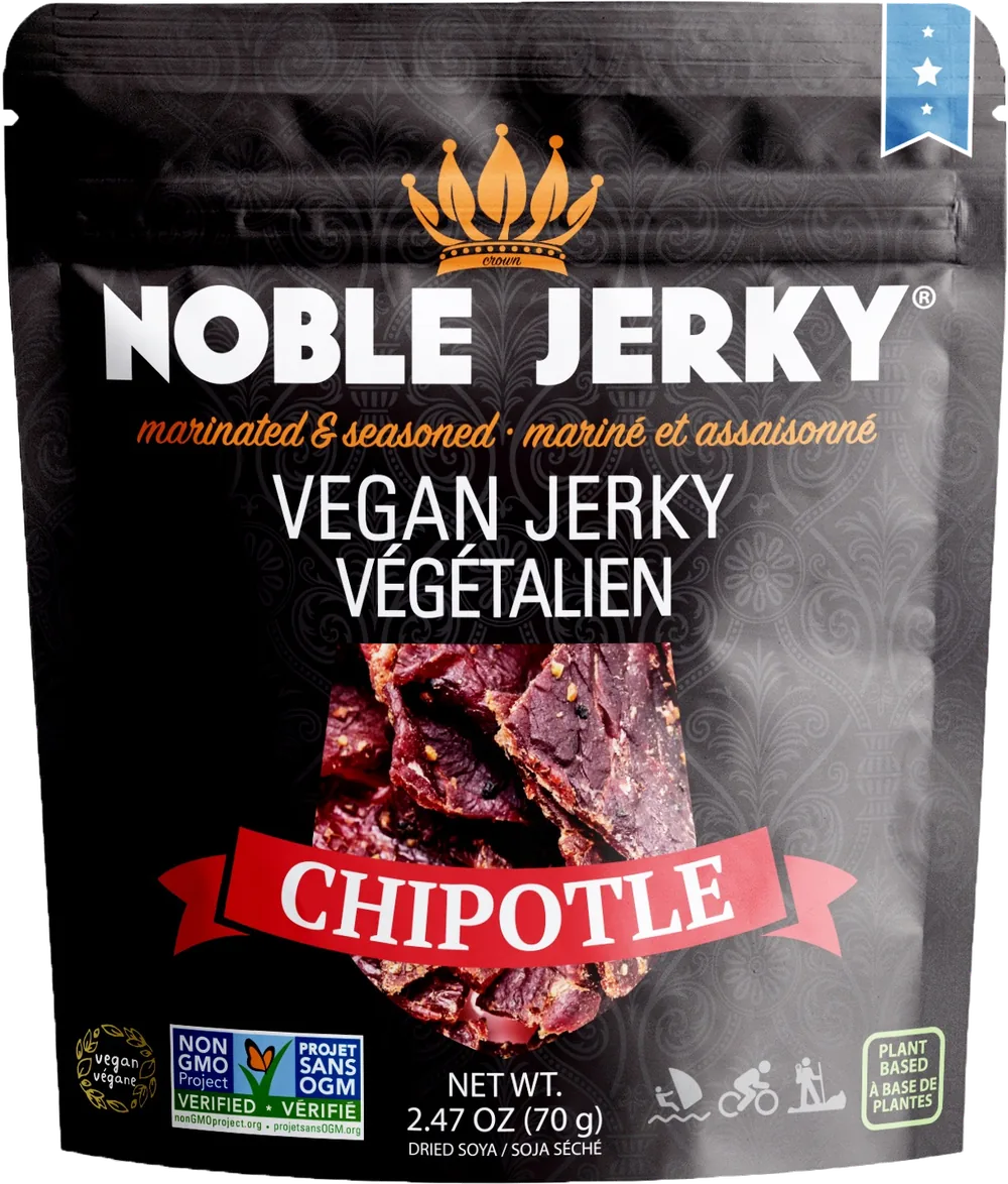 Noble Jerky Chipotle vegan jerky 70g pouch